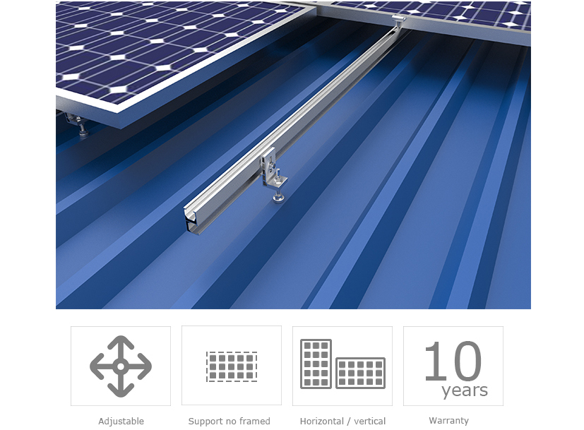 metal roof Solar PV Mounting Brackets System metal roof Solar PV Mounting Brackets System
