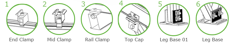 CP-KC-A type Aluminum Ground Mounting System