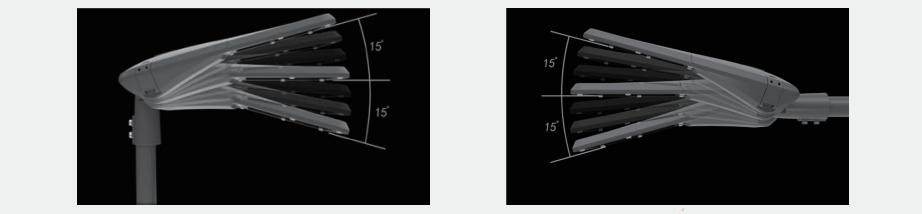 30 degree adjustable in LED street light installation