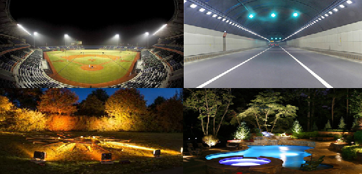 LED flood light application