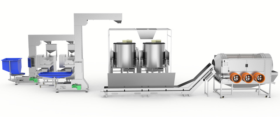 Popcorn Production and Coating Line Popcorn Production and Coating Line