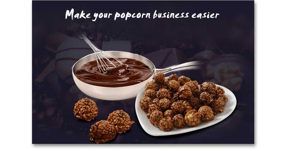 Coating sugar for chocolate popcorn Coating sugar for chocolate popcorn