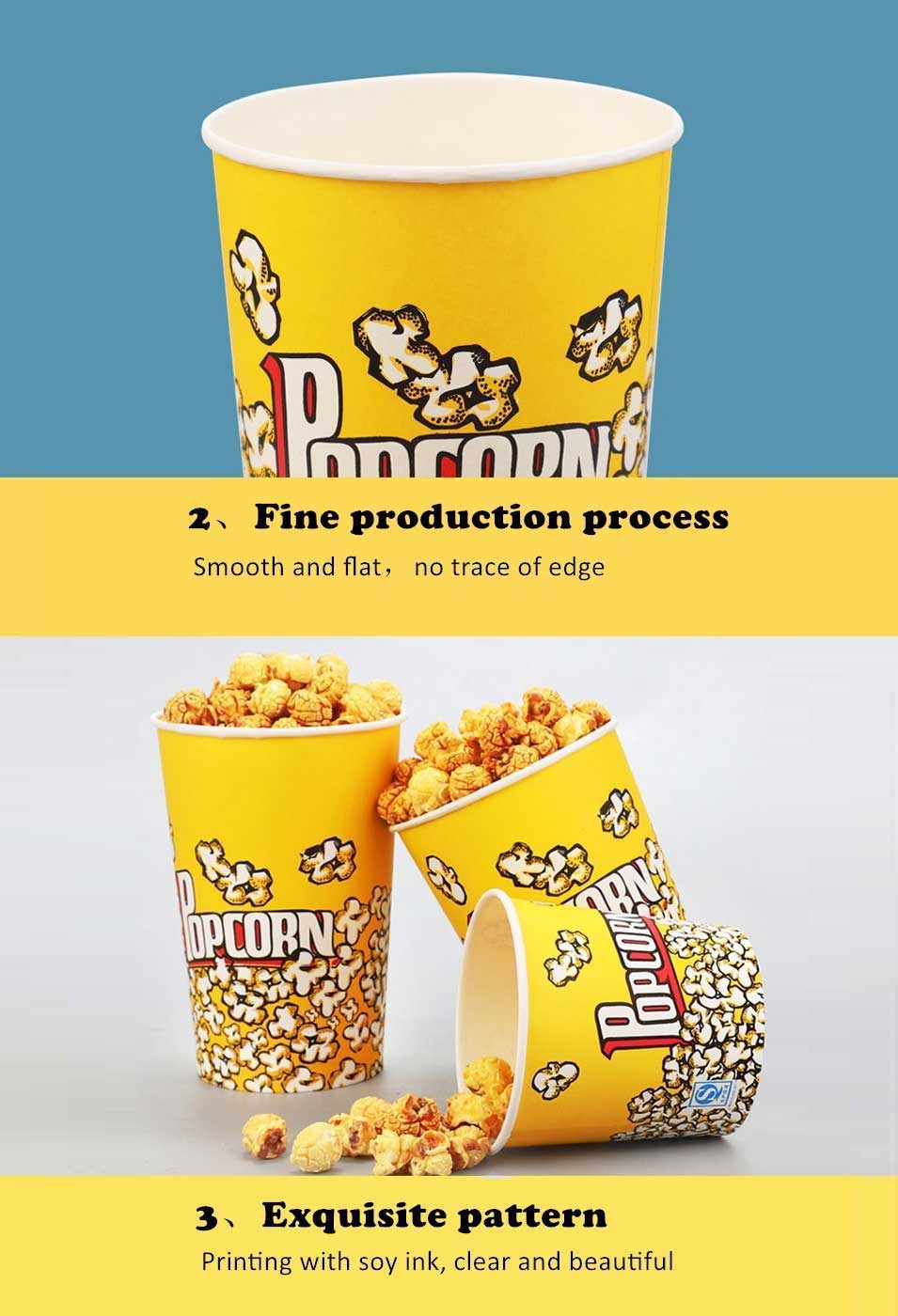 Details of Popcorn Tubs Details of Popcorn Tubs