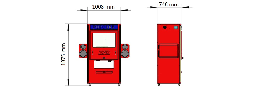 Red self-serve Dispenser