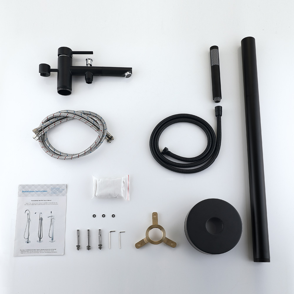 Black Freestanding Shower Mixer