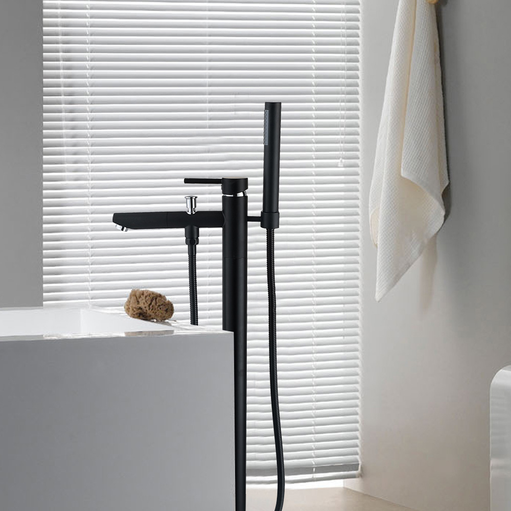 Black Freestanding Shower Mixer