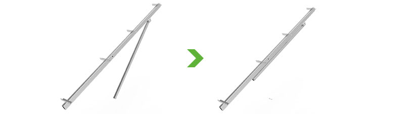 pole solar panel mount parts