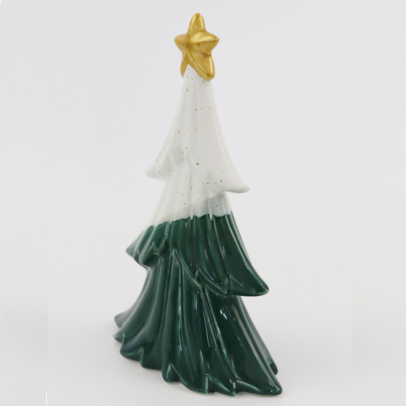 green ceramic Christmas tree