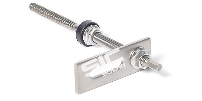 Hanger bolt with Stainless steel plate Hanger bolt with Stainless steel plate