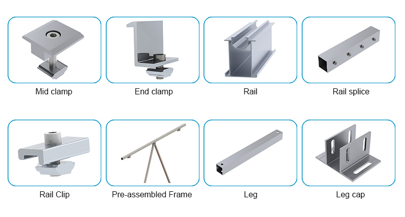 Solar panel ground mounting kit Solar panel ground mounting kit