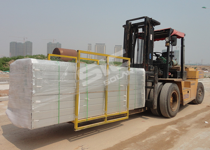 Package for solar panel ballast system Package for solar panel ballast system