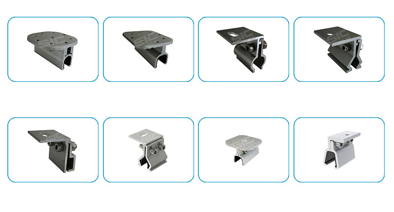 Roof mount non penetrating clamps