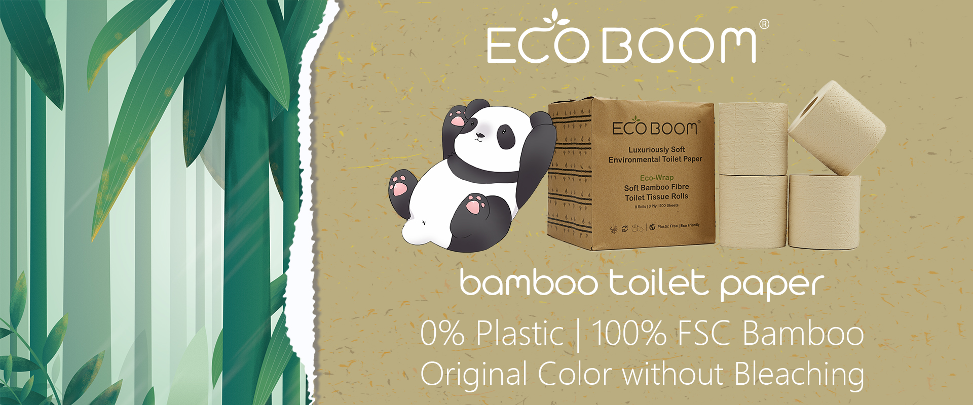 ECO BOOM Bamboo Toilet Paper