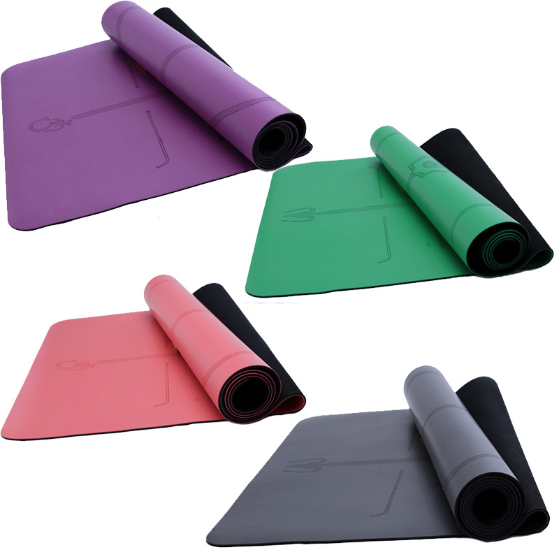 natural pu rubber yoga mat