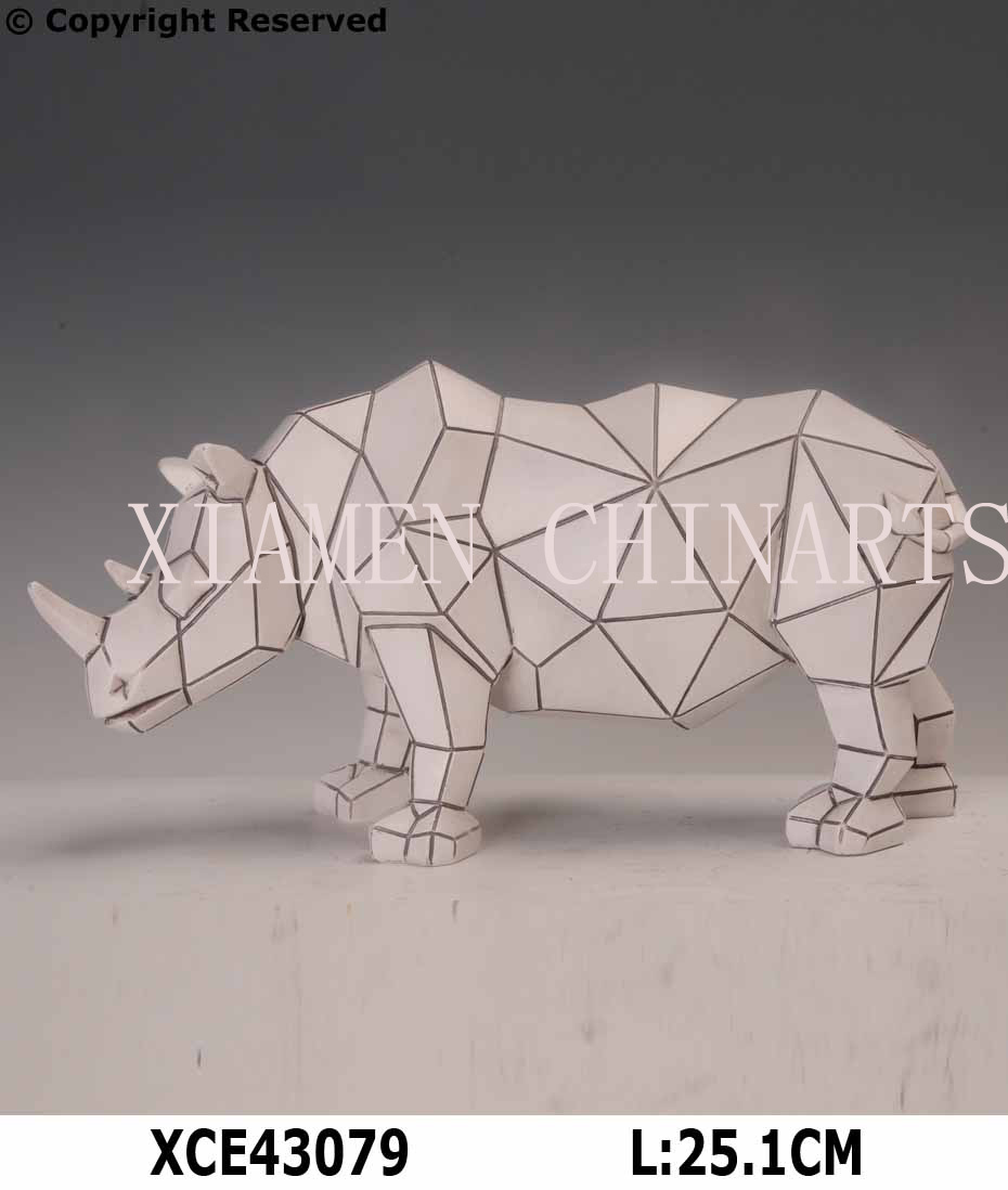 Home decor Resin Rhinoceros