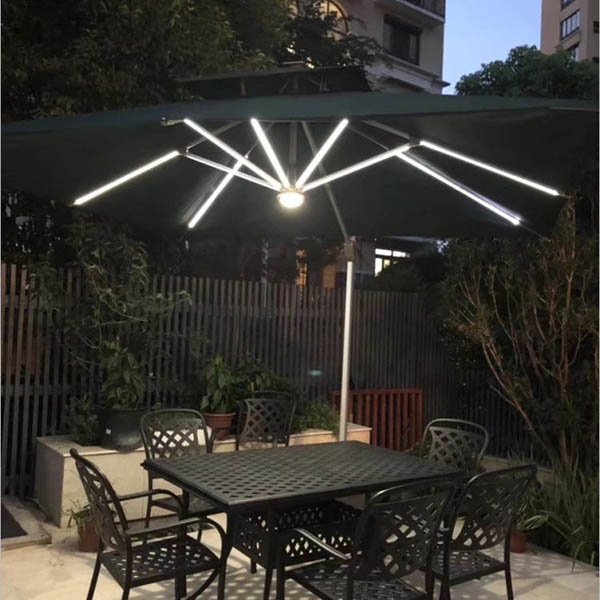 Patio Umbrella with Solar Lights