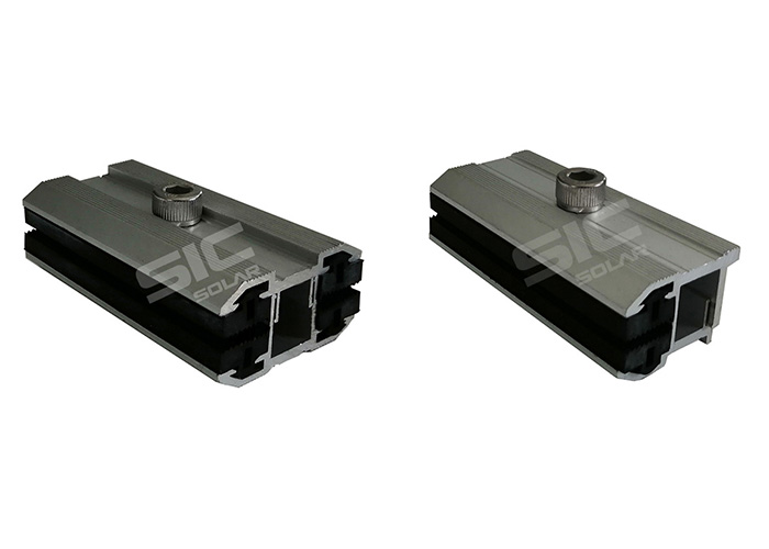 Thin Film solar panel mid clamps and end clamps Thin Film solar panel mid clamps and end clamps