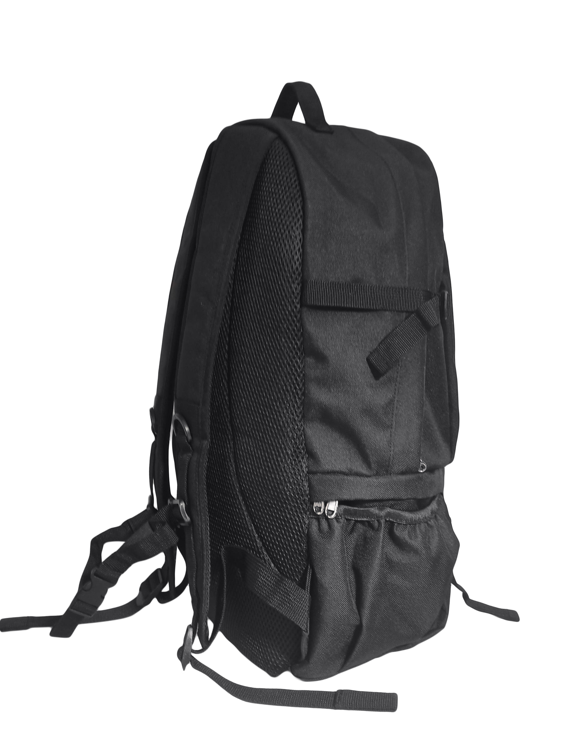 black polyester Backpack