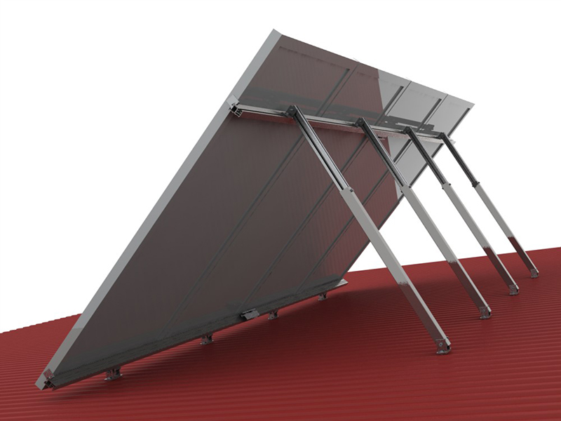 Adjustable flat roof mounting structures Adjustable flat roof mounting structures