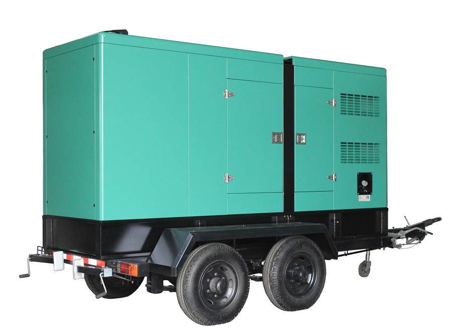 200kw 250kva diesel generator set with movable trailer