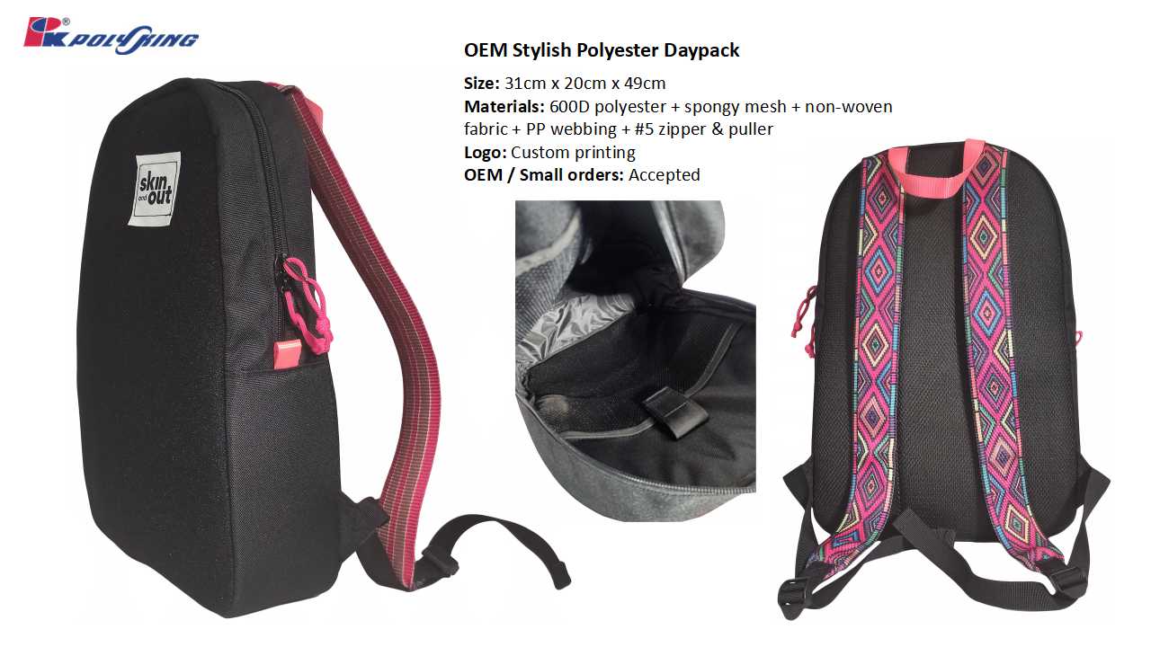 Fashion Design Stylish Polyester Daypack