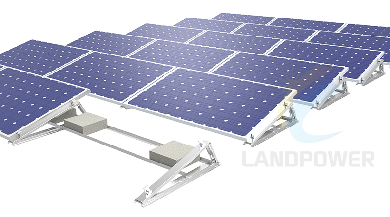 flat roof solar mounting