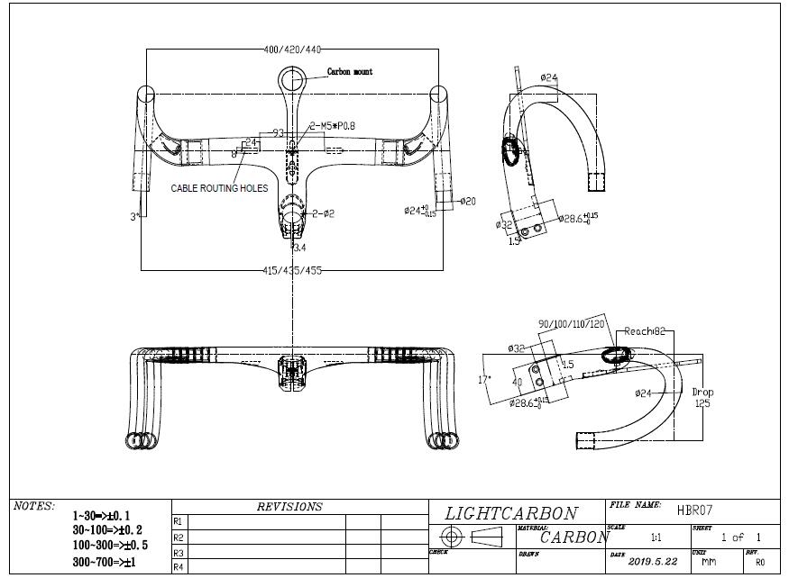 integrated road handlebar integrated road handlebar