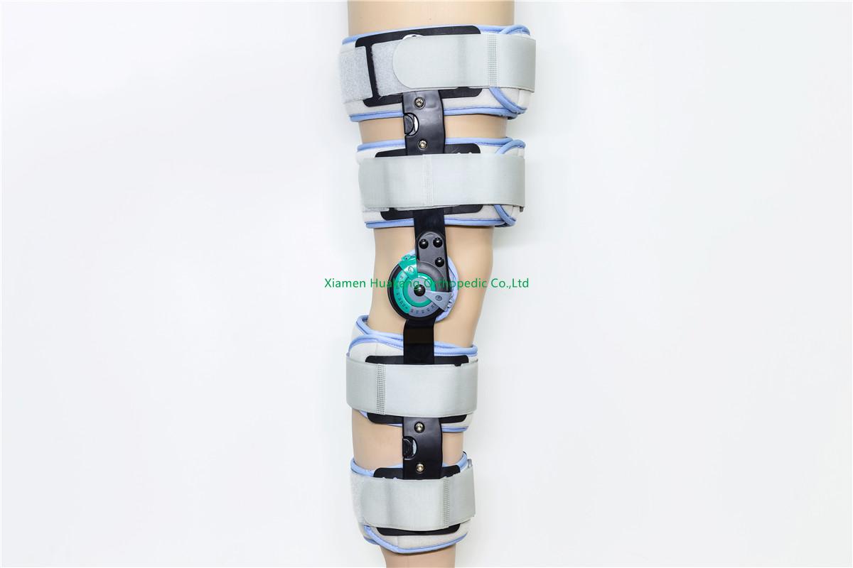 Telescope ROM hinged post op knee brace support Telescope ROM hinged post op knee brace support
