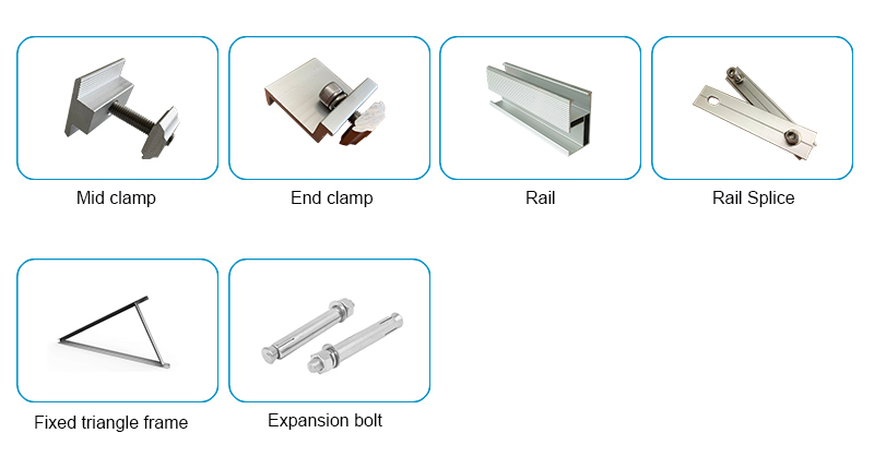 Fixed tilt racking Fixed tilt racking