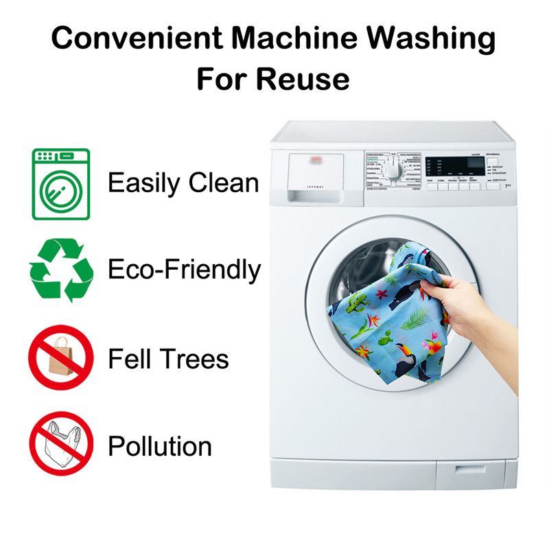 Fabric & Waterproof Groceries Totes Bags Washing