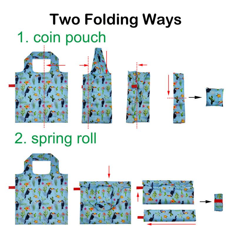 Groceries Totes Bags with zip pouch 5 Pack