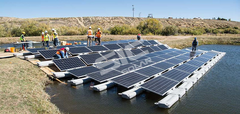 Floating solar pv system