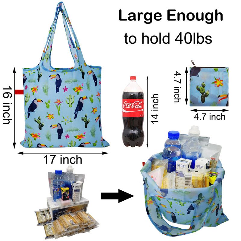 Fabric Large Cute Groceries Totes Bags