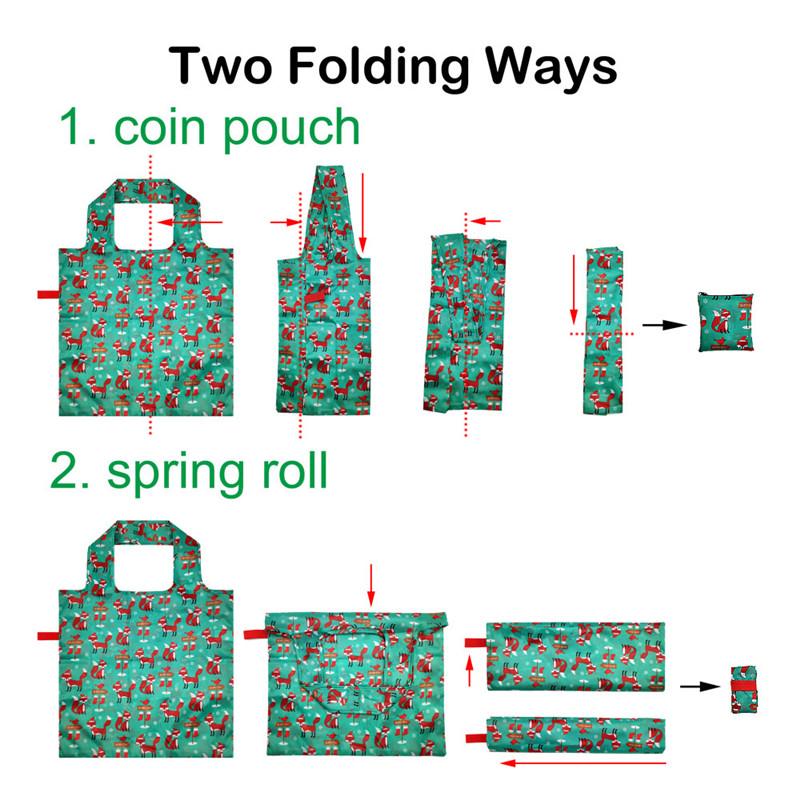 Foldable Shopping Bags 5 Packs