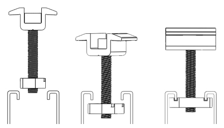 End Clamp/Mid Clamp installation End Clamp/Mid Clamp installation